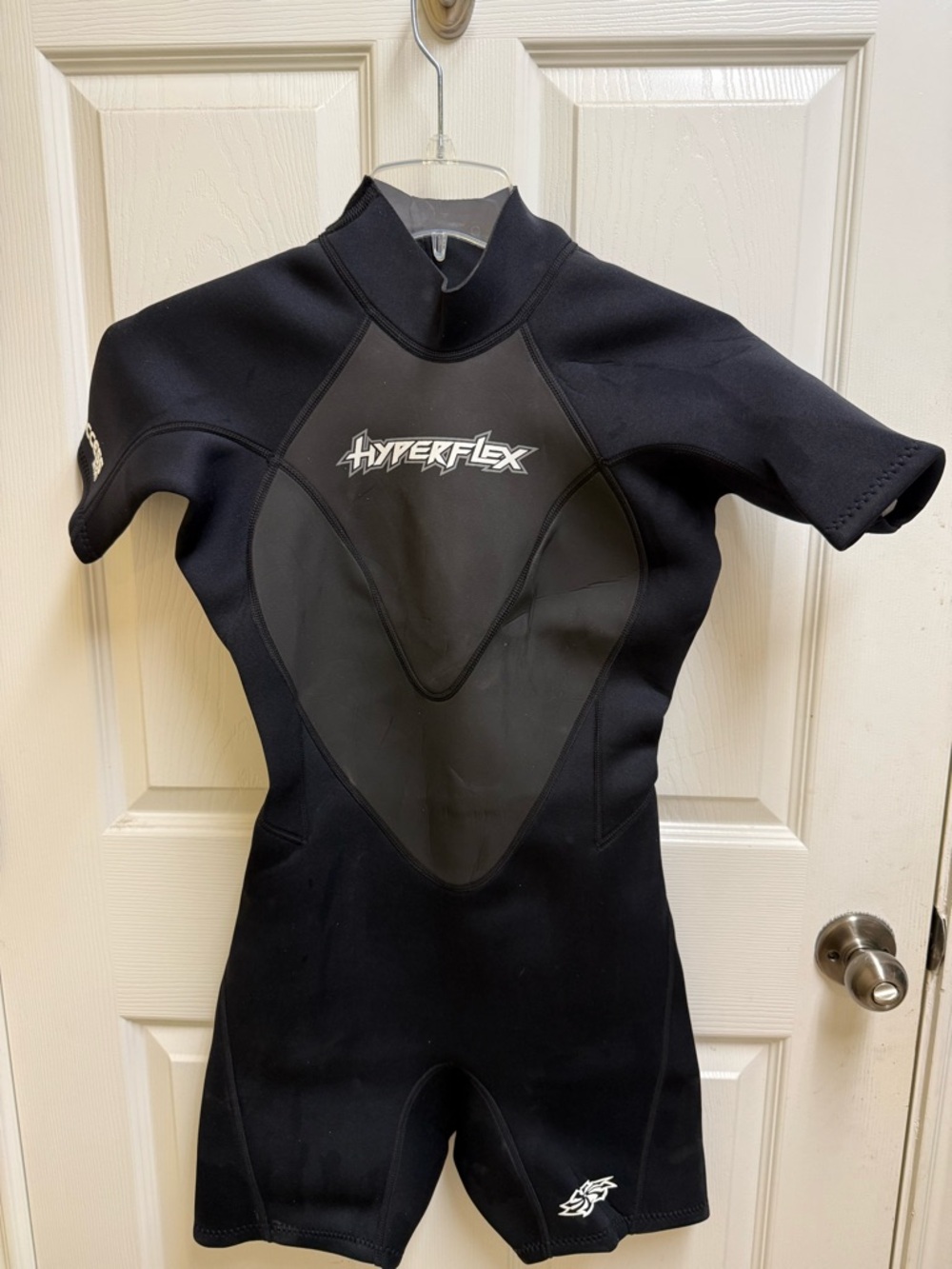 Womens 2mm Hyperflex Short Sleeve Wetsuit - Black sz 10